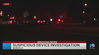 Norfolk Police investigate suspicious device on Robin Hood Road