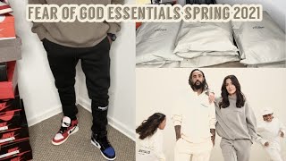FIRST LOOK || FEAR OF GOD ESSENTIALS SPRING 2021 COLLECTION REVIEW AND SIZING GUIDE TIPS