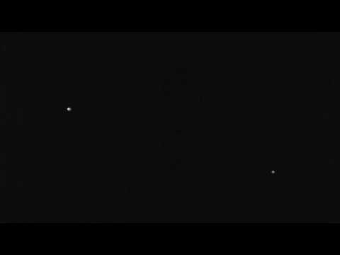 TWO moving lights in the sky! ISS & Shuttle Discovery