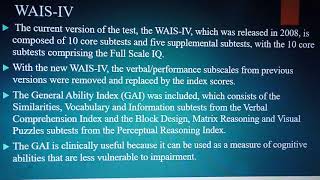 WAIS IV