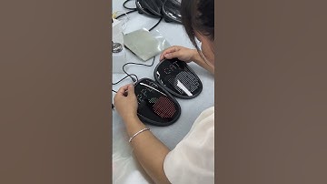 After assembling the LED mask, a lighting test is still required. #flash #factory #machine #mask