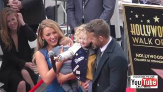 Ryan Reynolds and Blake Lively at Ryan Reynolds Hollywood Walk Of Fame Star Ceremony