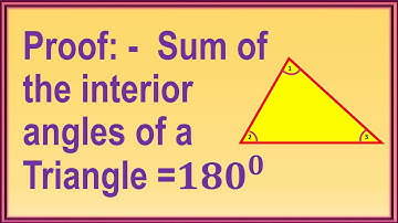 Proof: sum of interior angles of a triangle