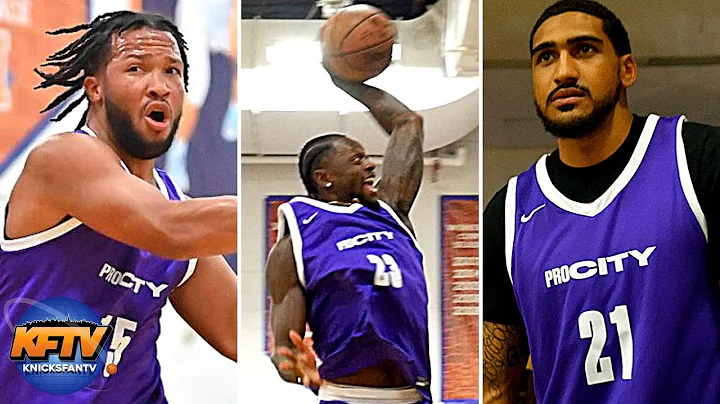 Knicks Jalen Brunson, Obi Toppin & Julius Randle H...