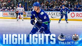 Game in 10 | Vancouver Canucks vs. Edmonton Oilers Highlights (Oct 1 2026) screenshot 5
