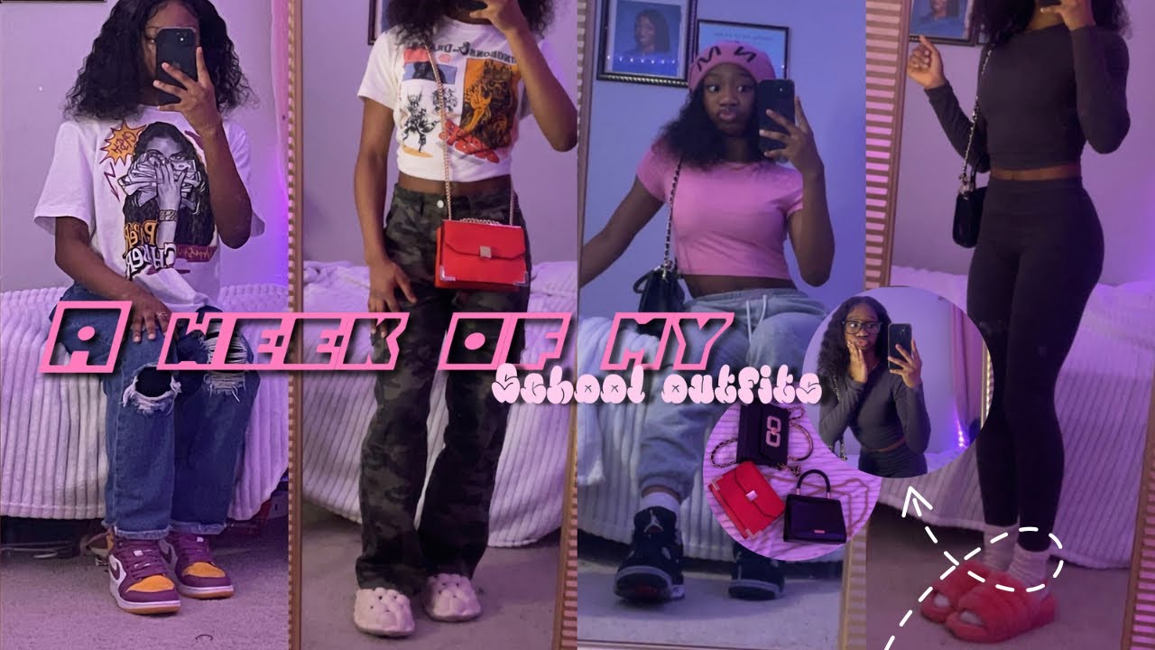 A WEEK OF MY SCHOOL OUTFITS   mini vlogs grwm chit chatect