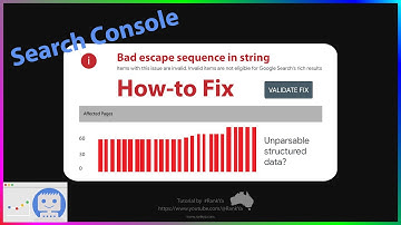 How-to Fix Unparsable Structured Data: Bad Escape Sequence in String