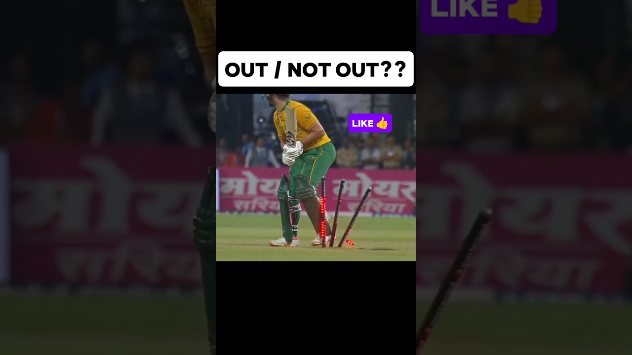 unbelievable scene in cricket 🥵🥵is it out or notout #cricket #trending #shorts