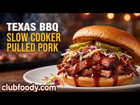 Texas BBQ Slow Cooker Pulled Pork Recipe • Best Smoky Pulled Pork! - Episode 192
