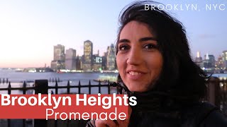 Sunset at Brooklyn Heights Promenade in December (NYC in December vlog)