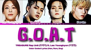 TREASURE (Rap Unit) ft. Lee Younghyun 'G.O.A.T' Lyrics (트레저 이영현 'G.O.A.T' 가사)