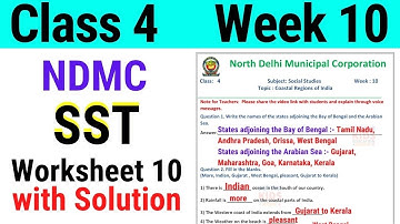 NDMC Class 4 SST Week 10 Worksheet 10 (6/8/21) || worksheet 10 Class 4th sst