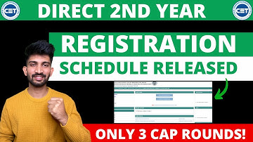 DSE Registration Process Schedule Released 2025 | direct second year engineering admission 2025-26
