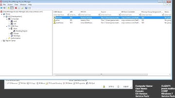 Lab 10a: Performing a Manual User Migration with Centrify (Rationalizing the Namespace)