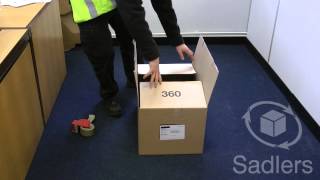 Cardboard Box Assembly With Self-Locking Base Ae507