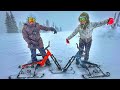 The ultimate ski bike adventure  snogo