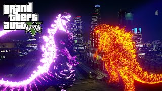 Nuclear Godzilla and Shin Godzilla Epic Battle - GTA V Mods