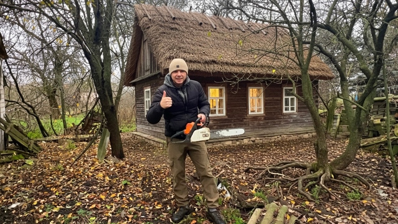 Будинок в Селі, Покинутий Будинок моєї Бабусі, Замінив Замок від Грабіжників, Дрова на Зиму. Україна