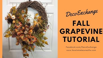How to Make a 10 Minute Fall Grapevine Wreath! | Fall Wreath Ideas | DecoExchange Tutorial