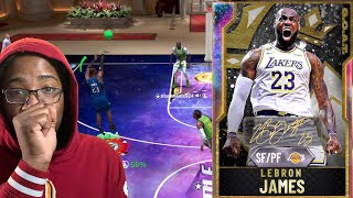 GOAT GALAXY OPAL LEBRON JAMES IS INSANE! NBA 2K20 MYTEAM GAMEPLAY