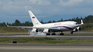 Download Lagu Russian IL-96s \u0026 Motorcade for Putin's delegation in Anchorage ahead of the Trump-Putin summit MP3 Download Lagu Russian IL-96s \u0026 Motorcade for Putin's delegation in Anchorage ahead of the Trump-Putin summit MP3