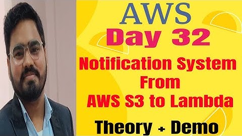 Day-32 | S3 To AWS Lambda Event Notification || AWS S3 LAMBDA || AWS Tutorial for DevOps Journey