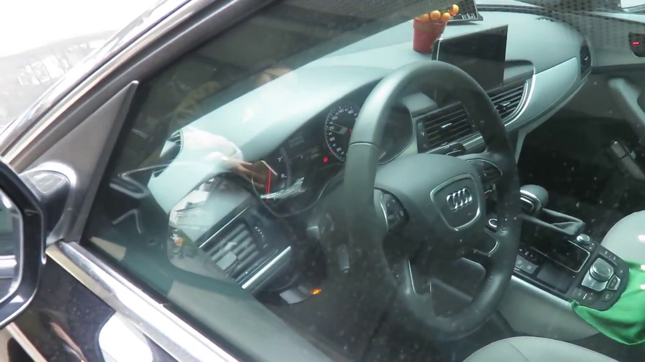 Audi A6 Car Engine Ignition Starter One Push Button Start System - YouTube