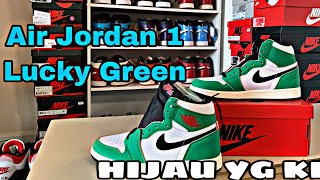 Air Jordan 1 Lucky Green Women REVIEW (bhs indonesia) Warna hijau yang kece