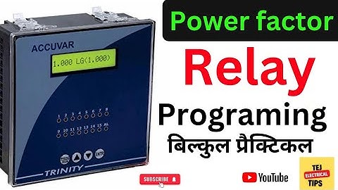 APFCR Relay Programing#powerfactor
