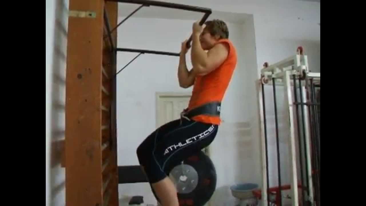 Weighted chin up 5x25kg; 55 pounds YouTube