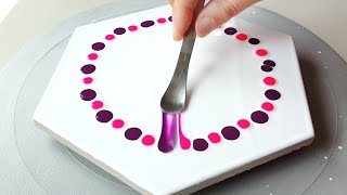 (751) A very lovely pink flower | Spoon Painting ideas | Painting for beginners | Designer Gemma77