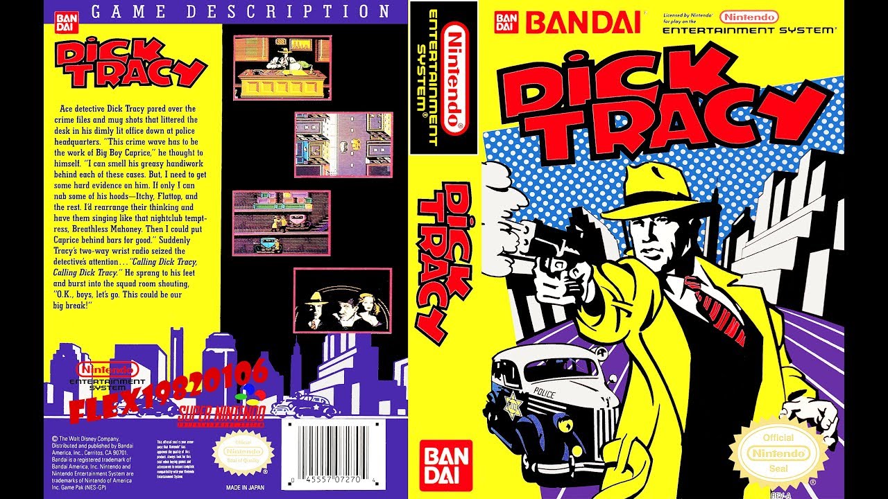Top nes games like dick tracy