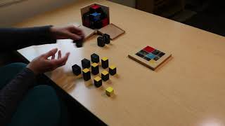 primary elementary lesson the trinomial cube
