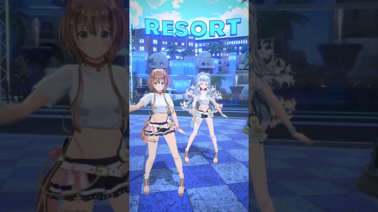 DANCING AIZOME SUMMERTIME!! WITH RISU✨ UWUWUWU 💃🕺#holonatsu #holonatsuParadise #ホロナツ #shorts #踊ってみた