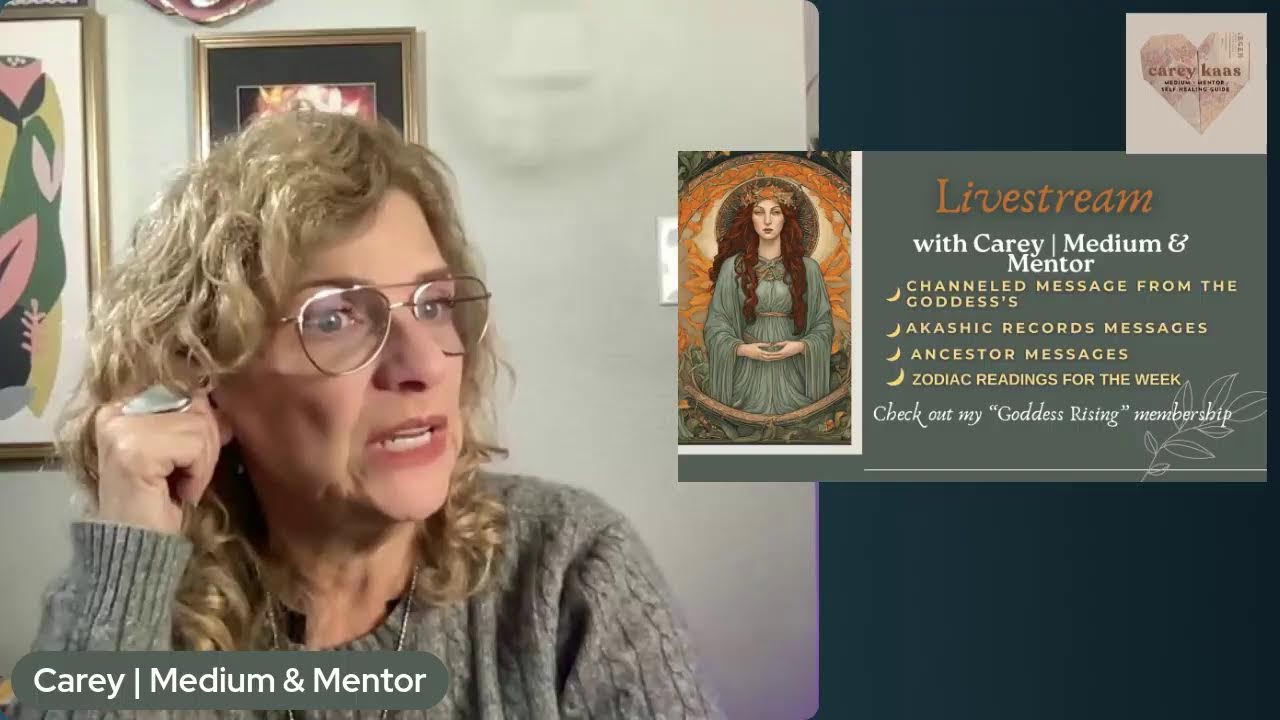 Weekly Zodiac and Akashic Records collective messages with Carey