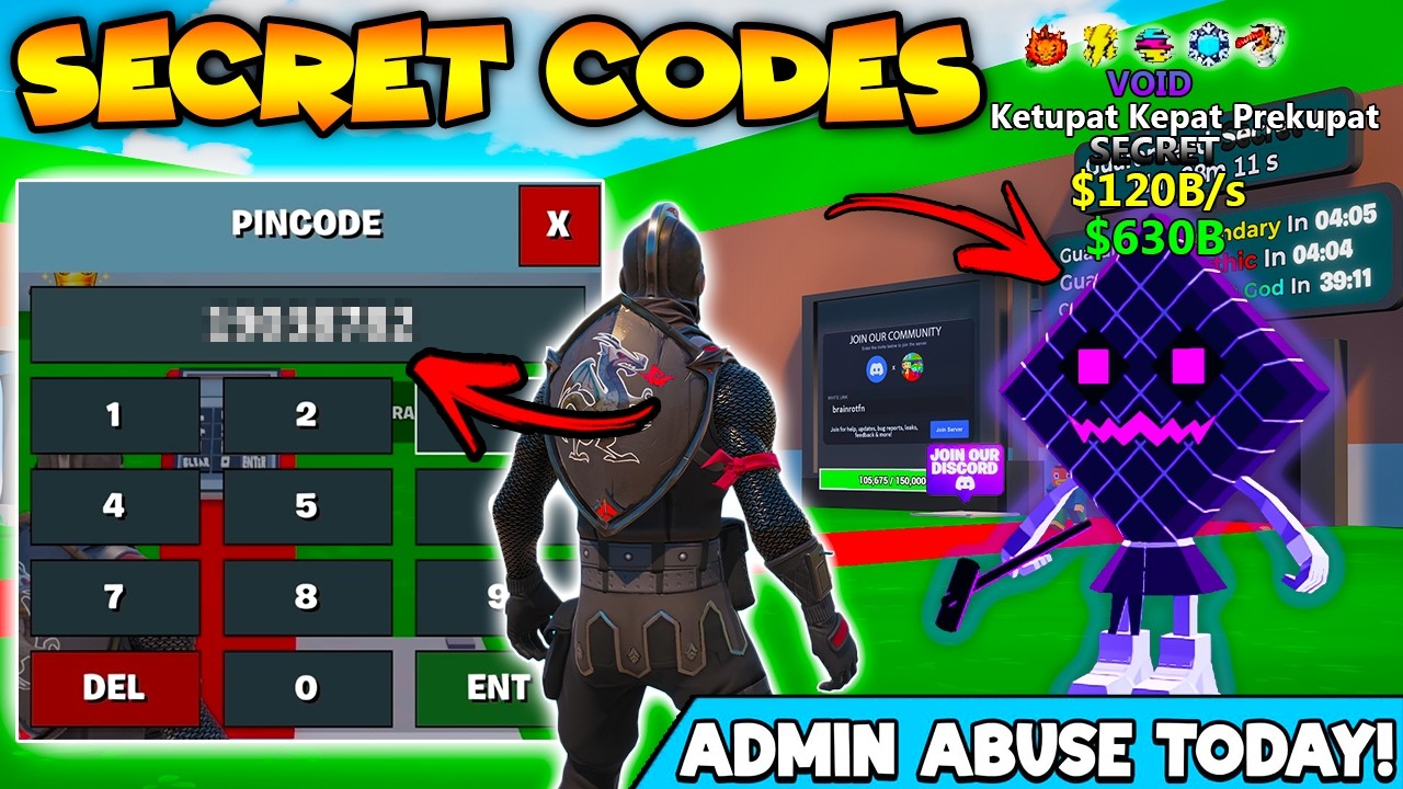 Secret. Admin Code Steal The Brainrot Secret Codes Fortnite Steal The Brainrot Admin Codes ...