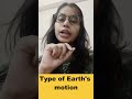 Type of Earth's motion
