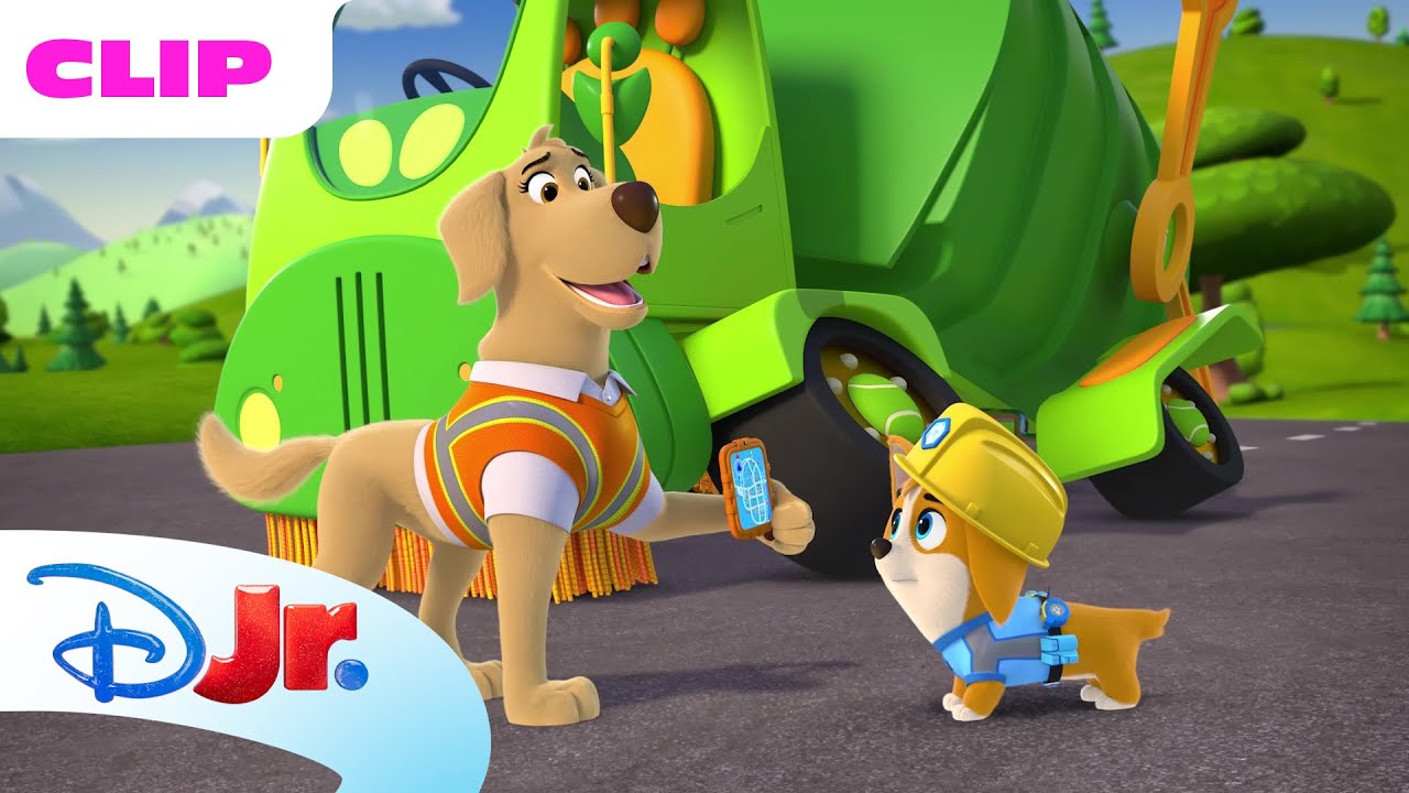 Trash Truck Pups ♻️ | Pupstruction 🦺 | Disney Jr. MENA