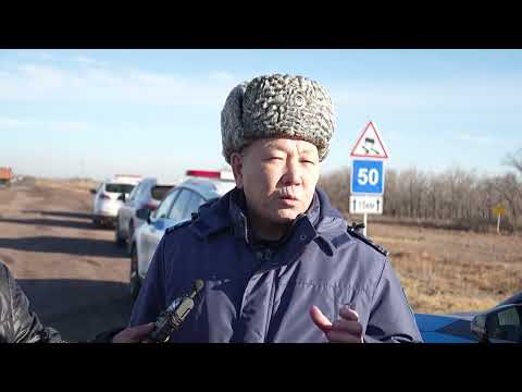Красную сигнальную полосу на обочину дороги впервые нанесли в Карагандинской области