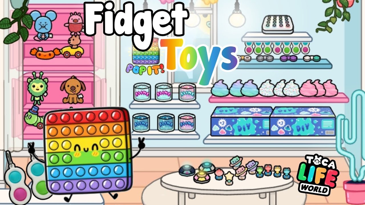 💕Onde encontrar fidgets toys no toca life world - Evelyn Games 🍃 