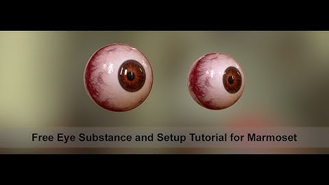 Substance and Marmoset Realistic Eye Setup