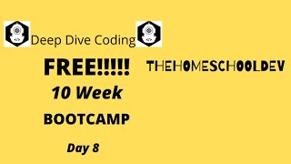 #Thehomeschooldev #IoTEngineer #DEEPDIVECODING BOOT CAMP #DAY 8