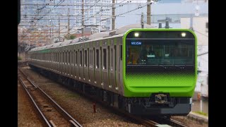 [E235系量産先行車ﾄｳ01編成] 東海道貨物線試運転 西大井通過(被り)  2015年4月