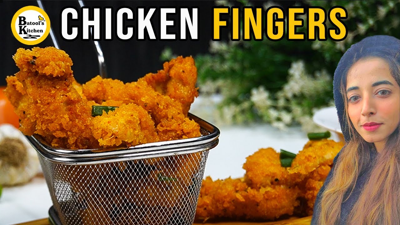 Best Crispy Chicken Fingers/Tenders/Strips/ fillets Recipe for Kids Batool's Kitchen KFC chicken Fry