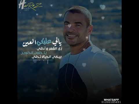 يالى عليكى العين عمرو دياب حالات واتس