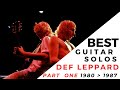 Def Leppard Best guitar solos - Part One (1980 - 1987)