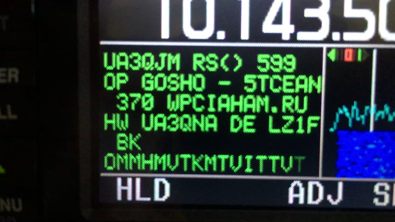 HAM Radio; Icom IC-7000 receiving and decoding RTTY - YouTube