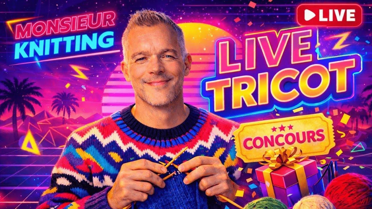 Podcast/ Concours🎁 Live Tricot Janvier🌈💛🧶✨ Entre vous et moi !😉 Ça blaguotte dans la bonne humeur 😀