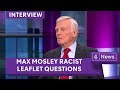 Max mosley questioned over racist leaflet