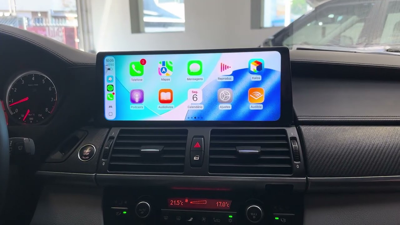 BMW X6 2014 - central multimídia 12” com conectividade e apps entretenimento